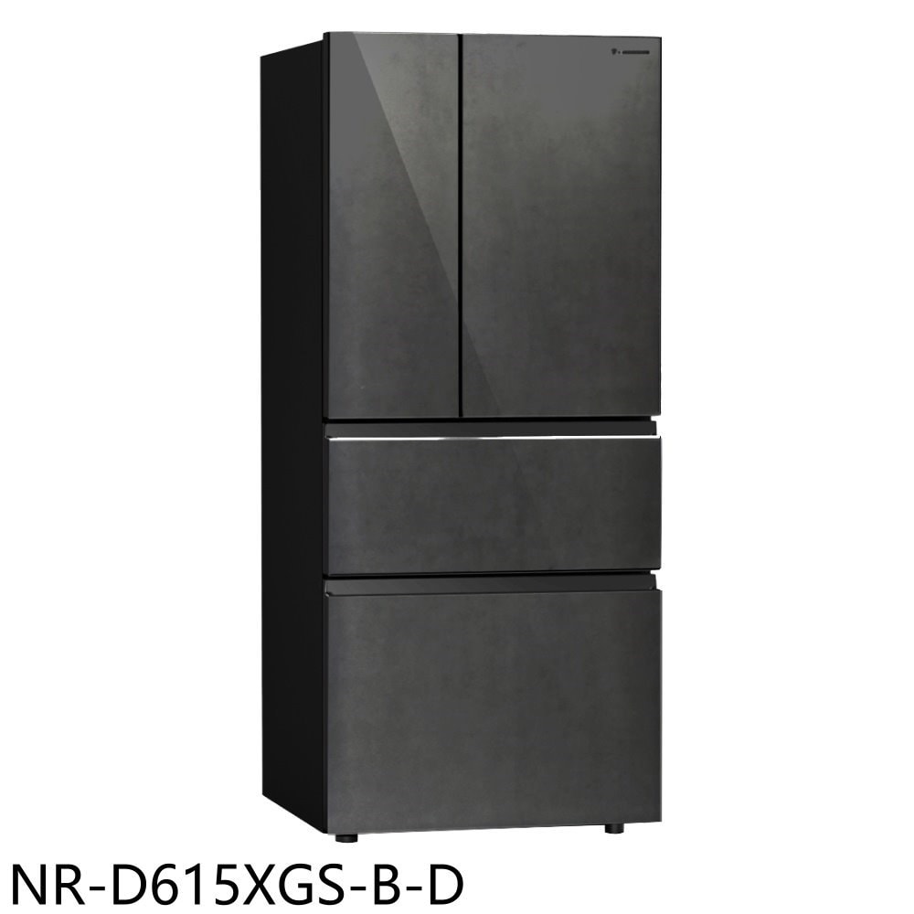 【Panasonic 國際牌】【NR-D615XGS-B-D】610公升四門變頻墨岩黑福利品冰箱(含標準安裝)