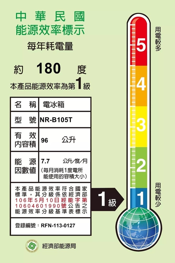 【Panasonic 國際牌】【NR-B105T-S】96公升雙門冰箱(含標準安裝)