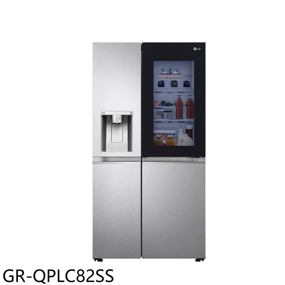 【LG 樂金】【GR-QPLC82SS】734公升敲敲看門中門對開自動製冰冰箱(含標準安裝)