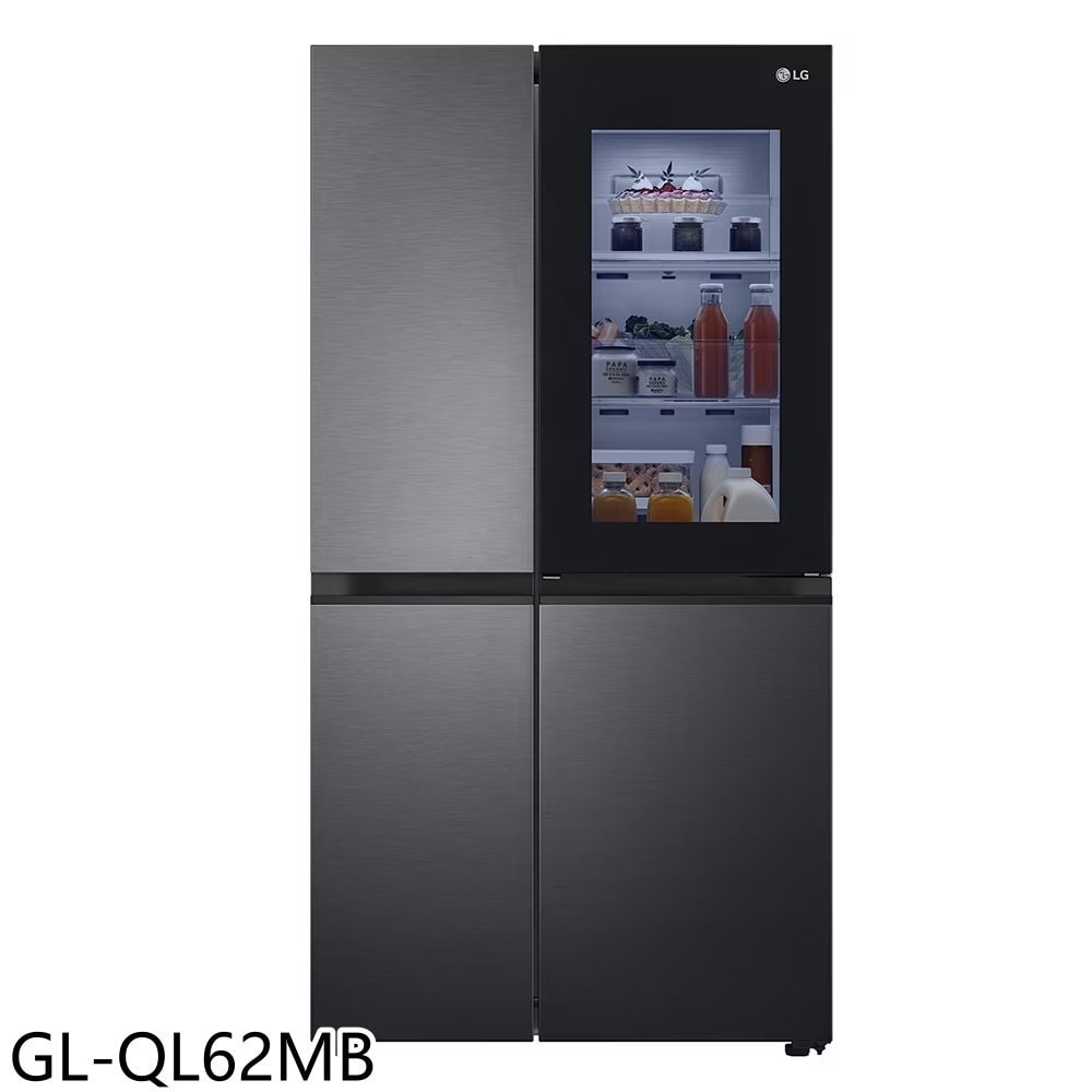【LG 樂金】【GL-QL62MB】653公升敲敲看門中門對開冰箱(含標準安裝)