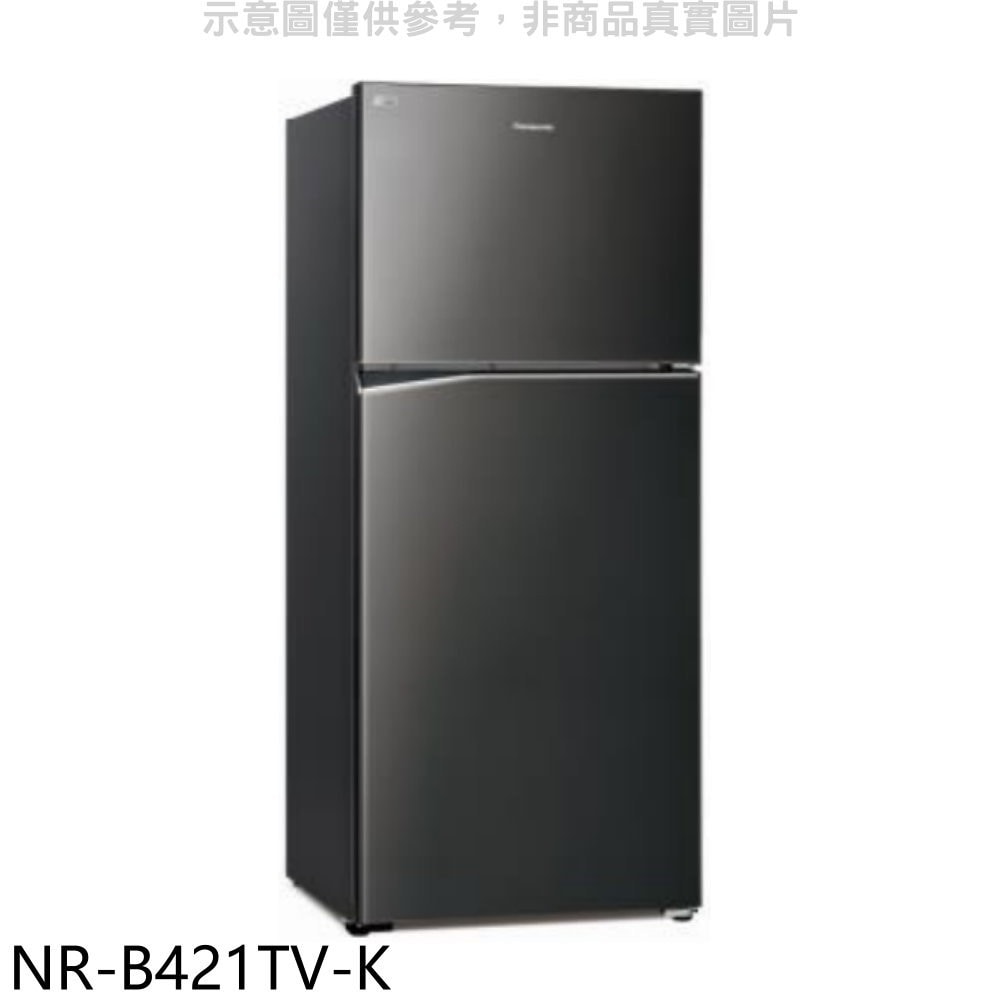 【Panasonic 國際牌】【NR-B421TV-K】422公升雙門變頻冰箱晶漾黑