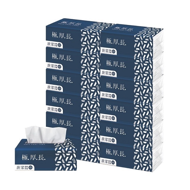 【統潔】極.厚.長.頂級抽取式衛生紙 (225g/6包10串/箱)