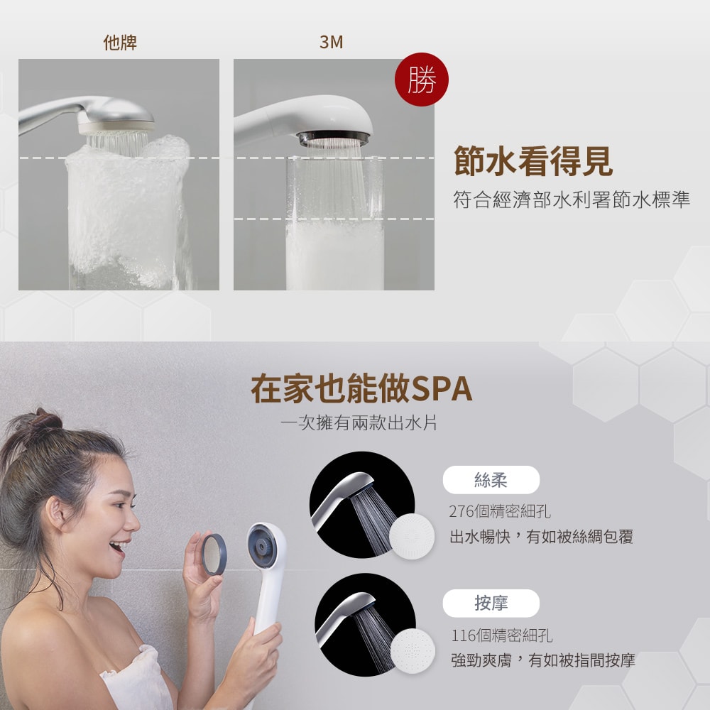 【3M】ShowerCare 除氯蓮蓬頭蓮蓬頭+替換濾心2入(一機三心)