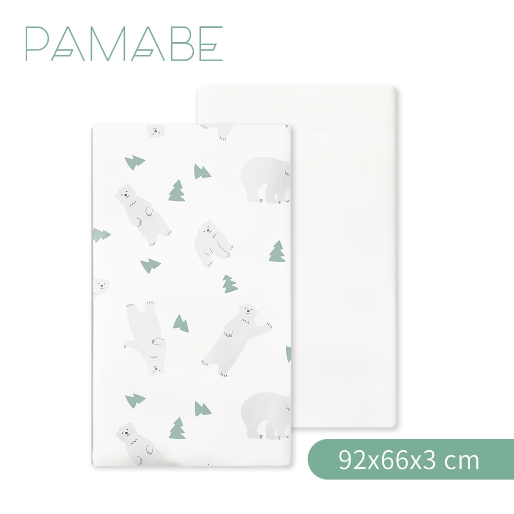 【PAMABE】多功能薄墊-92x66x3cm-適用於NUNA Sena aire 嬰兒床床墊 (兒童床墊/遊戲床/午睡墊/輕薄款/透氣/水洗)