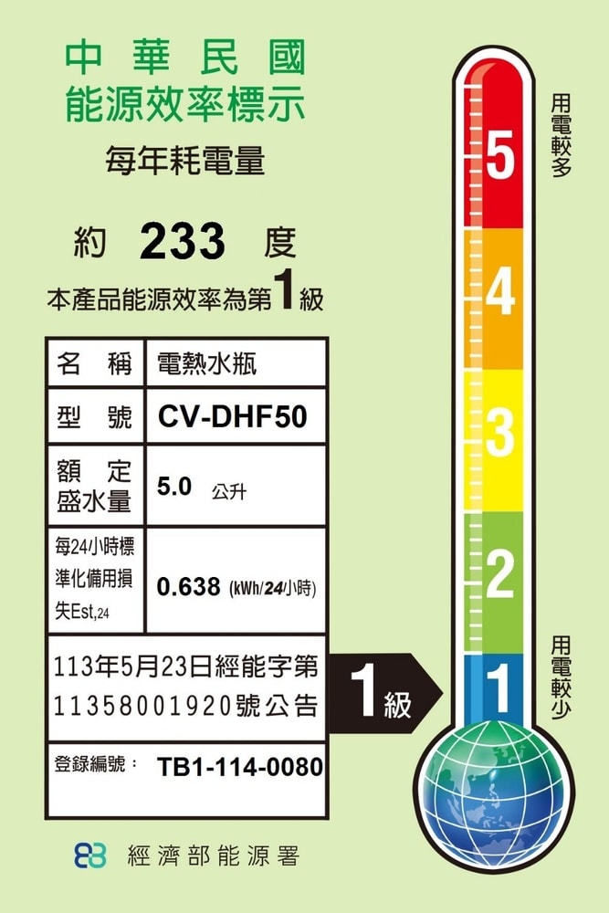【象印】【CV-DHF50】5公升VE真空熱水瓶