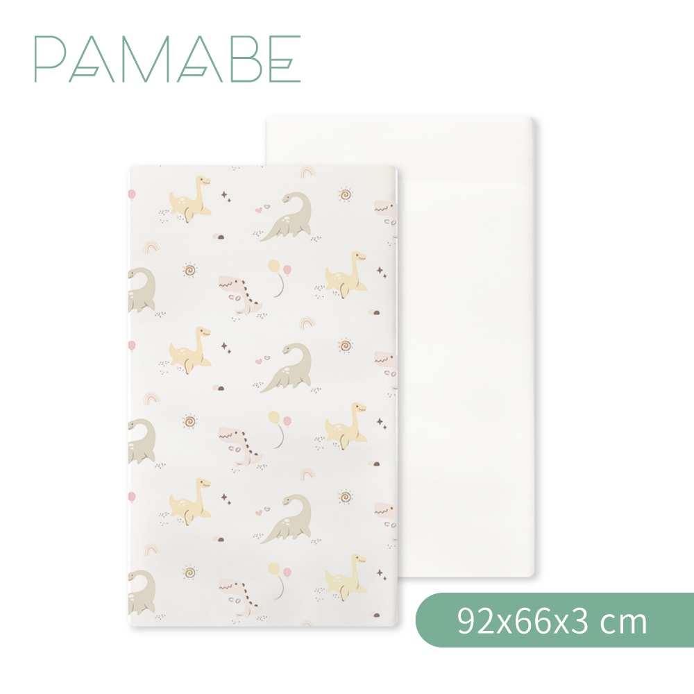 【PAMABE】多功能薄墊-92x66x3cm-適用於NUNA Sena aire 嬰兒床床墊 (兒童床墊/遊戲床/午睡墊/輕薄款/透氣/水洗)
