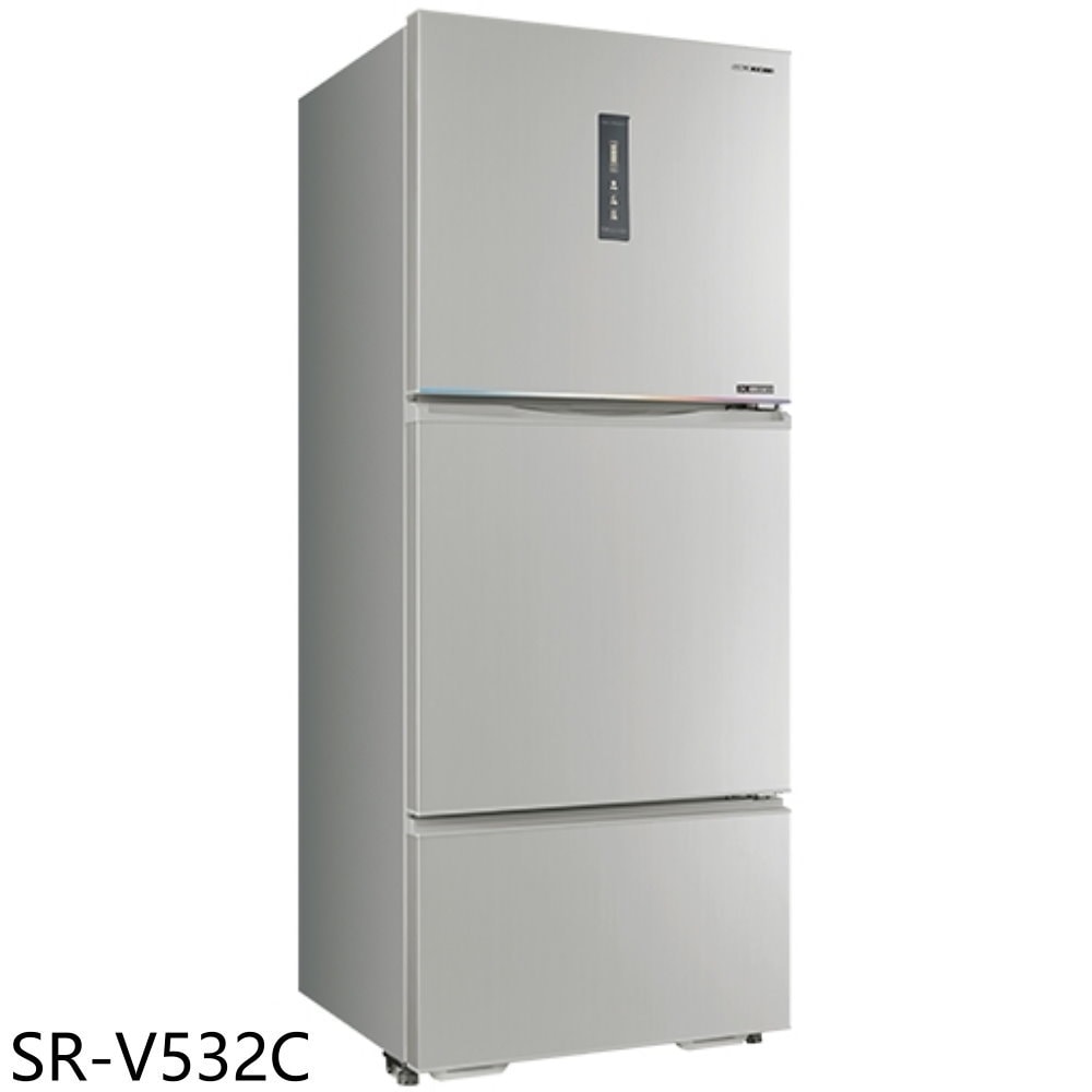 【SANLUX 台灣三洋】【SR-V532C】530公升三門變頻冰箱(含標準安裝)