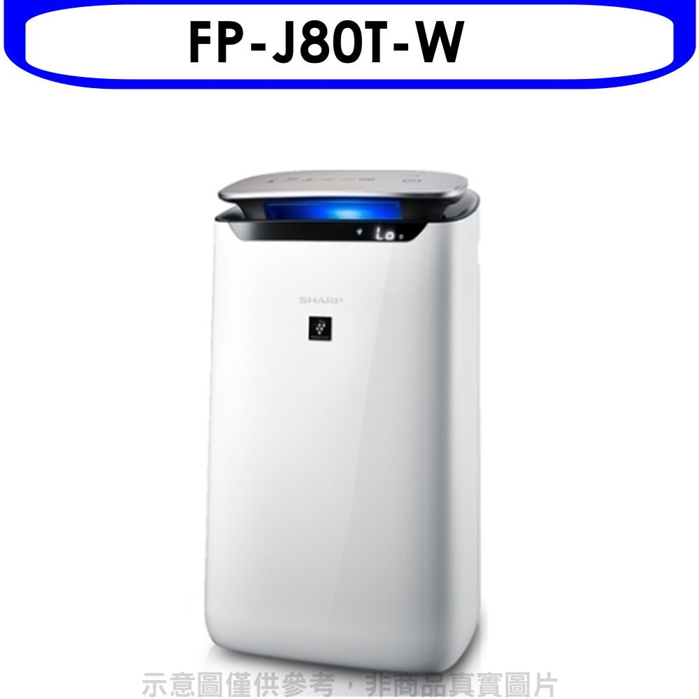 【SHARP 夏普】【FP-J80T-W】空氣清淨機