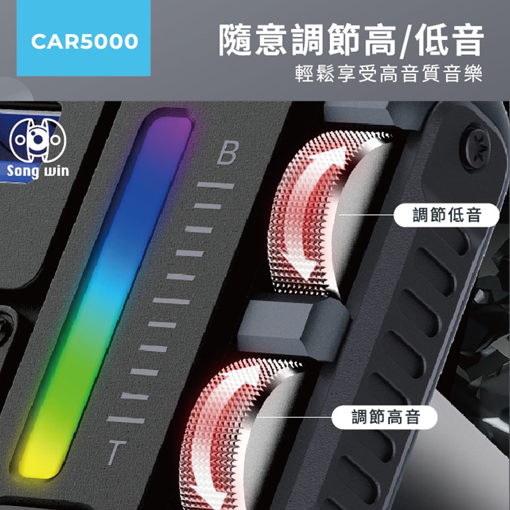 【Songwin】PD30W 藍牙免持車用播放器/車充-手機音樂撥放器 CAR5000