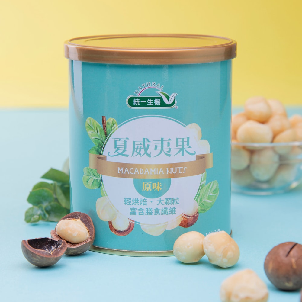 【統一生機】原味夏威夷果140g(罐)