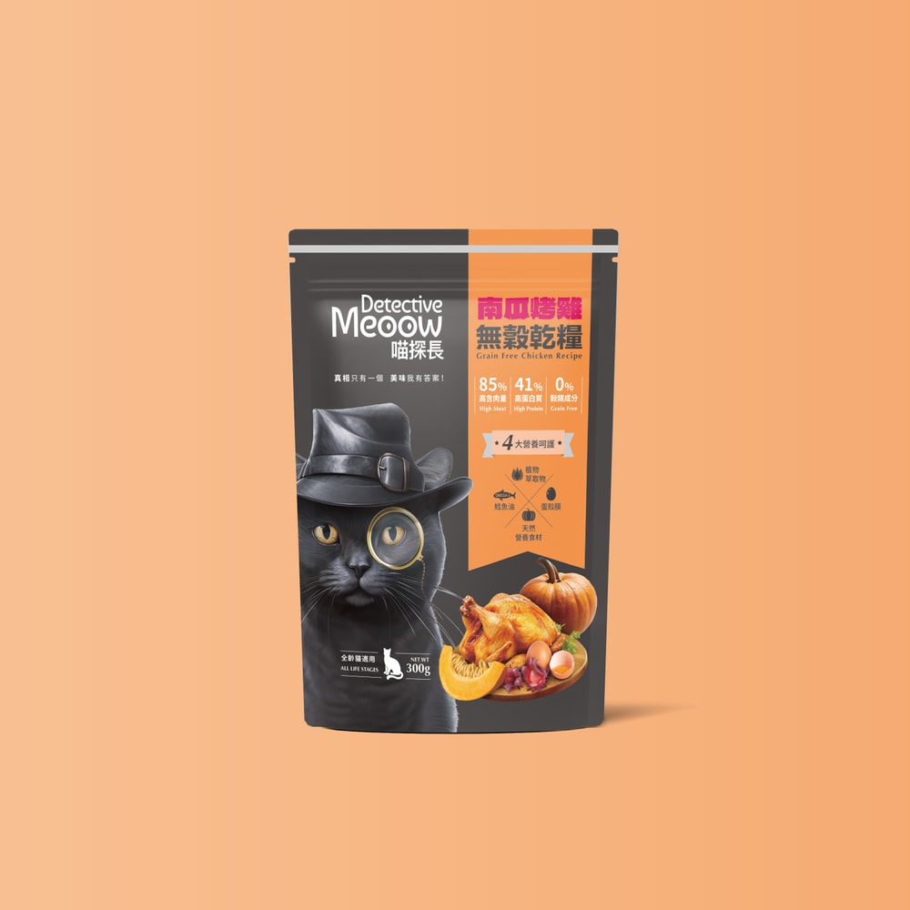 【喵探長】四大呵護.無穀全齡貓糧300g