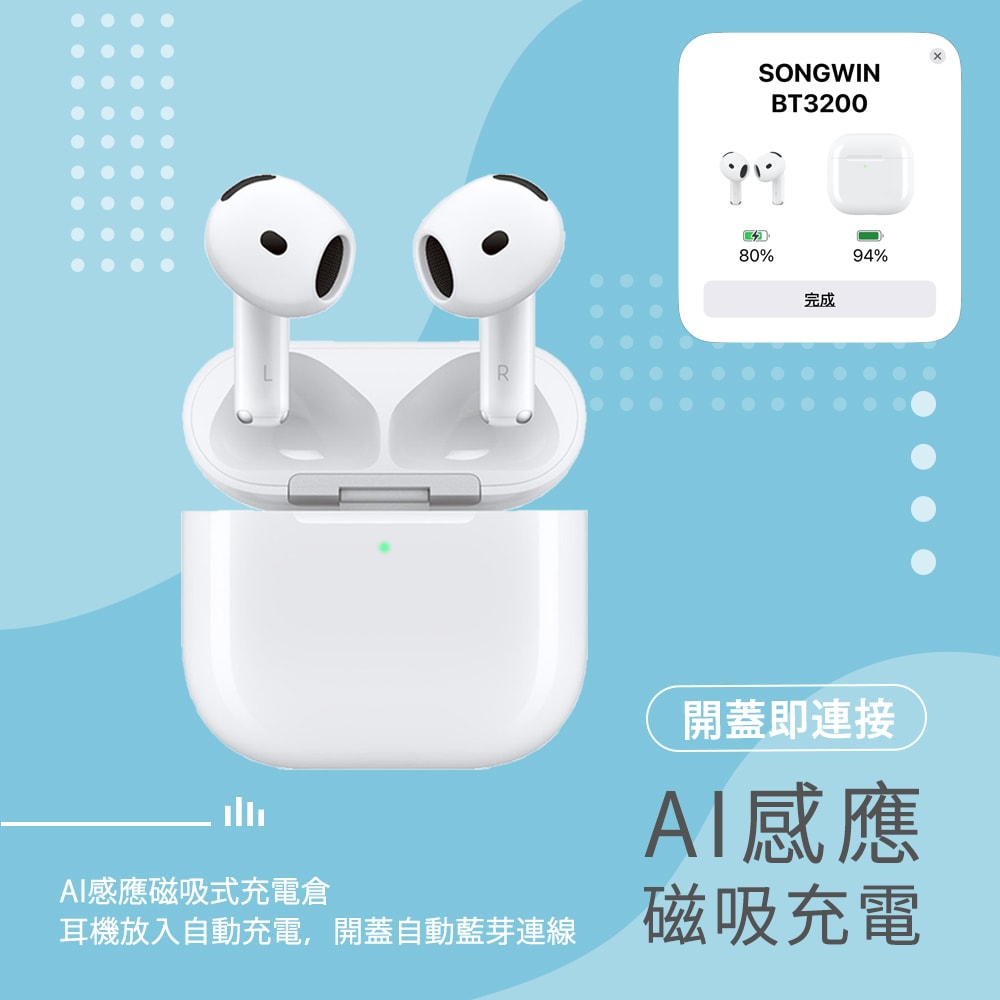 【Songwin】BASS+/ANC降噪 無線藍牙耳機(BT3200)