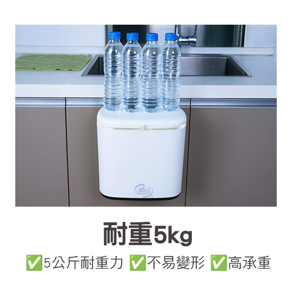 【百鈴】髒會滅不鏽鋼雙開廚餘垃圾桶5公升+活性除味包3包(雙開廚餘桶/不鏽鋼垃圾桶/廚房垃圾桶/廚餘分類桶/掀蓋式垃圾桶)