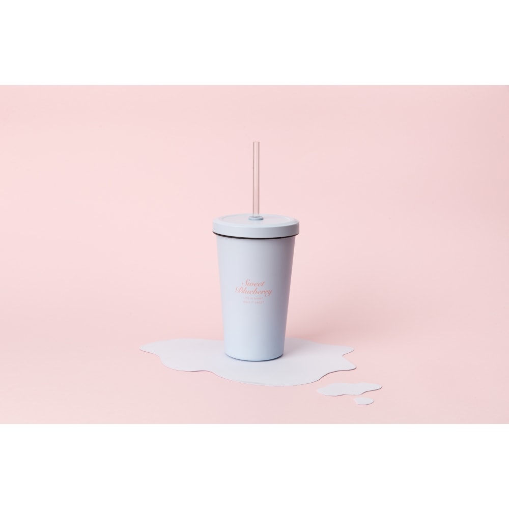 【Oolab】550ml 冰淇淋系列 陶瓷易潔層吸管杯