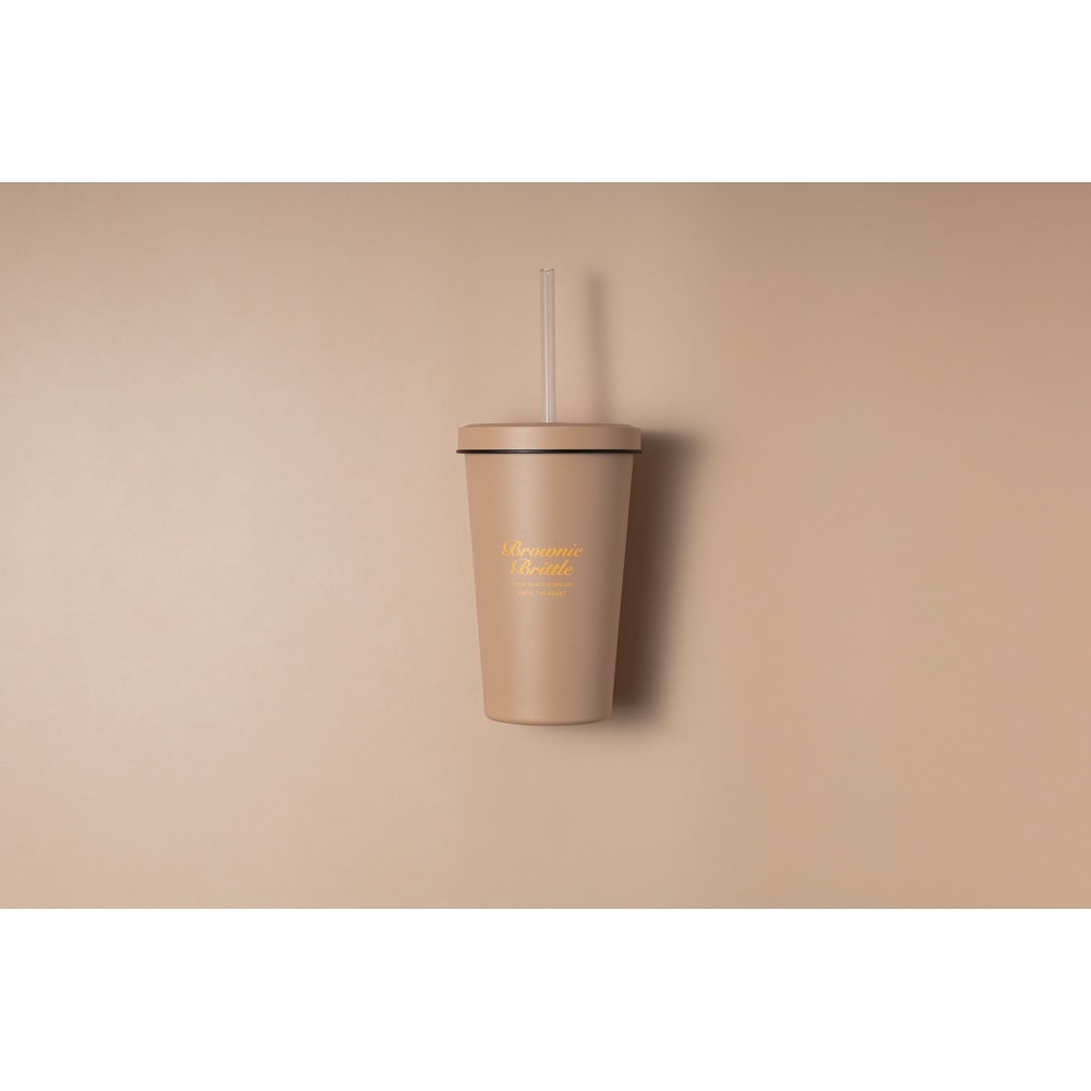 【Oolab】550ml 冰淇淋系列 陶瓷易潔層吸管杯