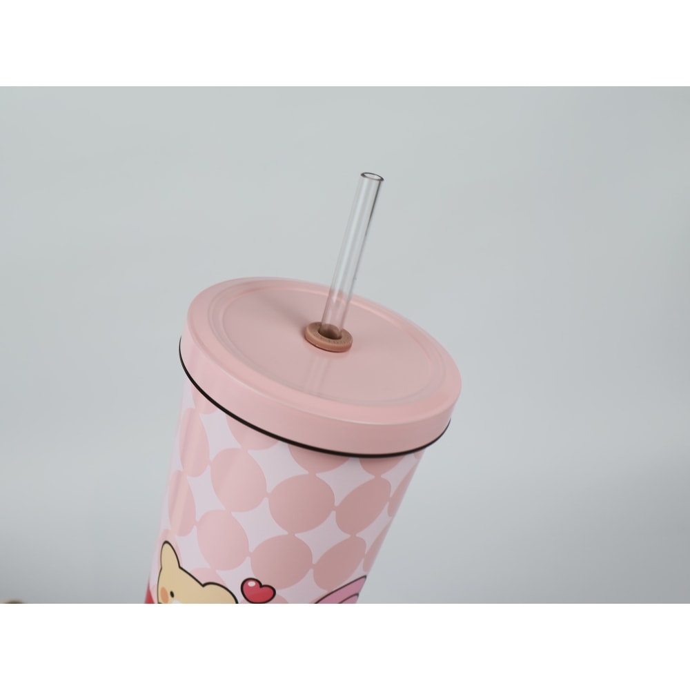 【Oolab】710ml PINK&VEN系列 陶瓷易潔層吸管杯