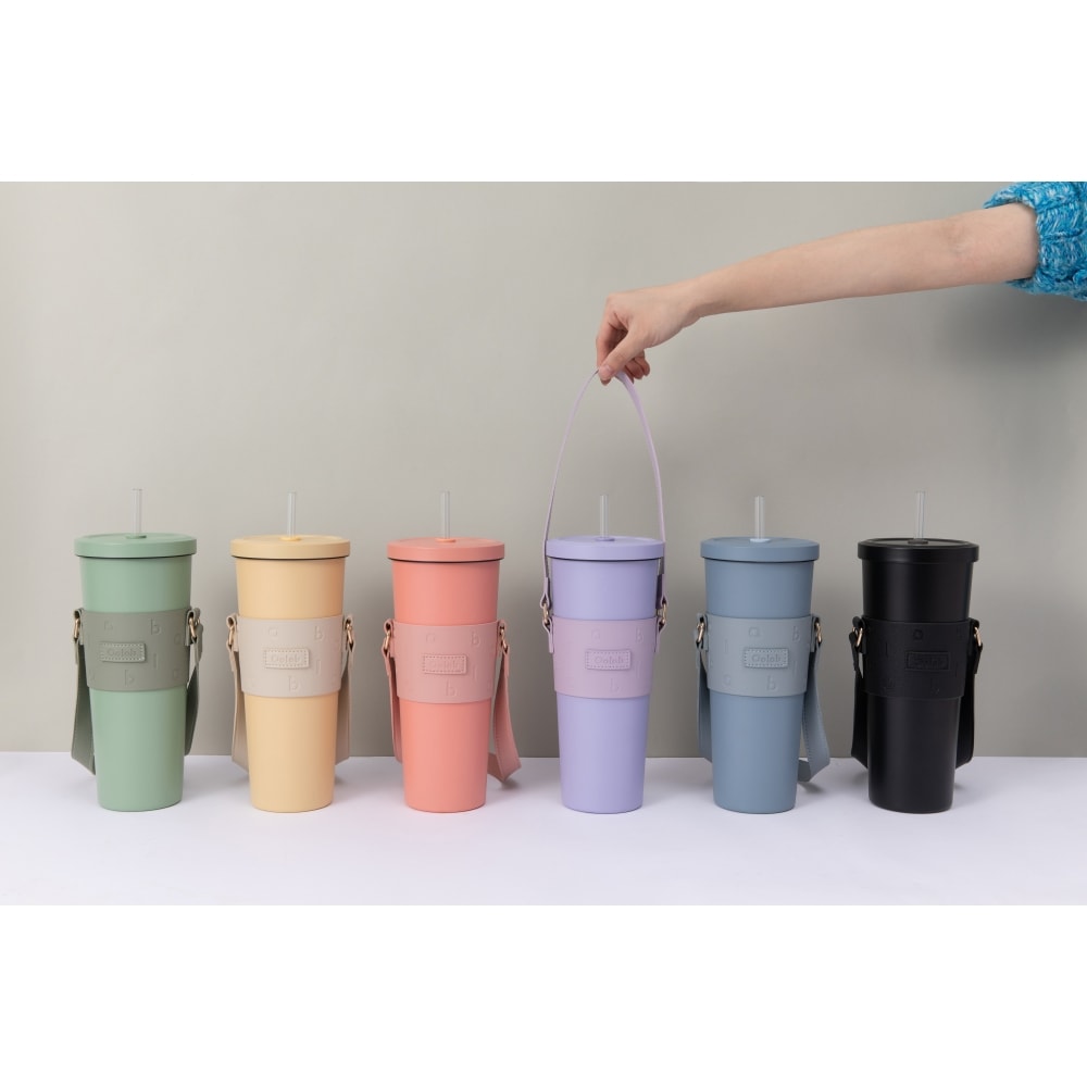 【Oolab】Oolab字母皮革杯提袋(六色可選)