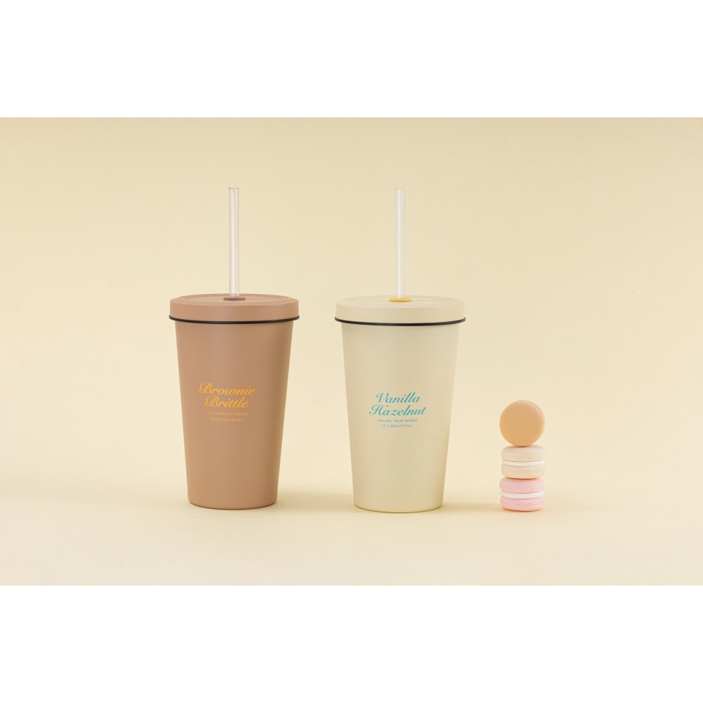 【Oolab】550ml 冰淇淋系列 陶瓷易潔層吸管杯