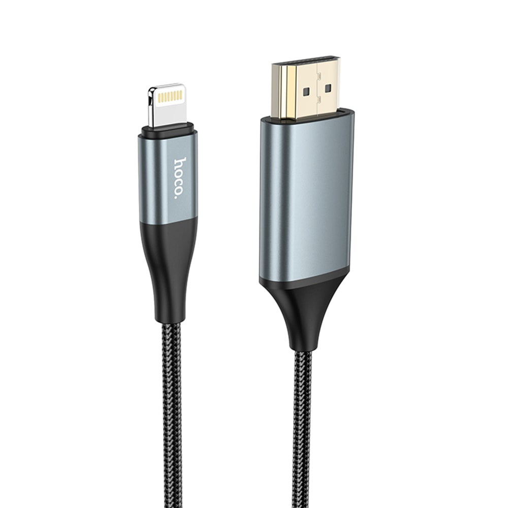 【HOCO】Lightning to HDMI 影音傳輸線-2米 For iPhone iPad(蘋果螢幕分享器)
