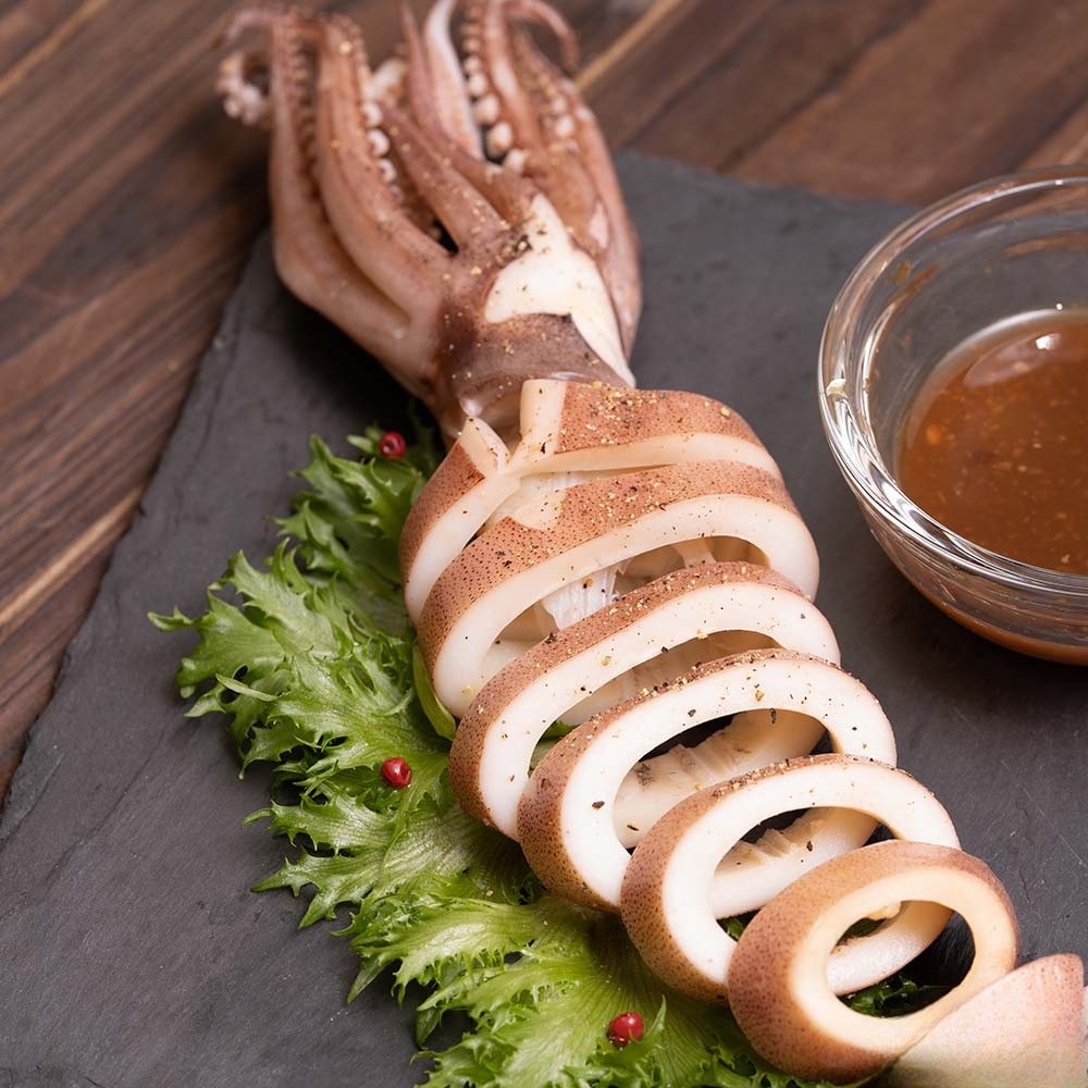 【海鮮主義】熟凍魷魚冰卷22隻(200g/隻)