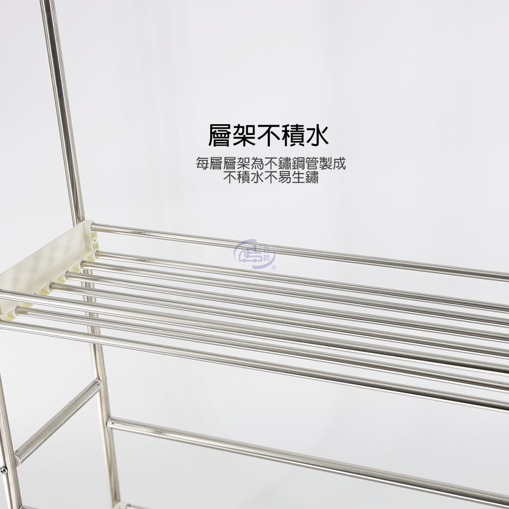 【百鈴】卡豪收不鏽鋼四層活動置物架-2入(隙縫櫃/收納/廚櫃/架子/籃子/置物架/推車)