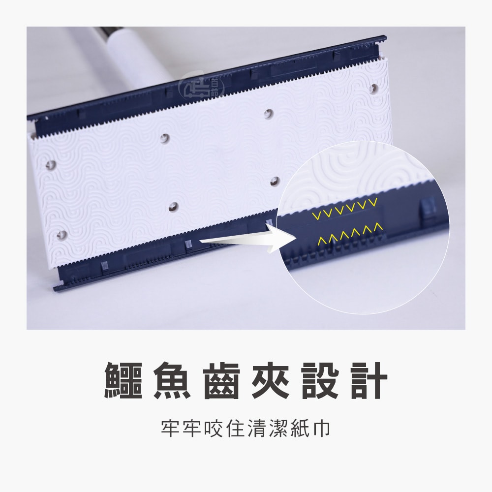 【百鈴】髒會滅不沾手夾布拖把-大款x1支+小款x1支(平拖/免沾手/大板/吸水/乾濕兩用/除塵/地板清潔)