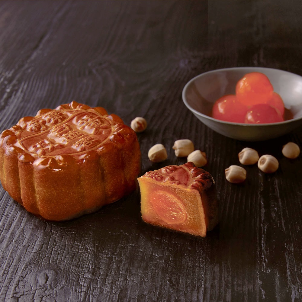 【奇華餅家】雙黃白蓮蓉禮盒2盒組(4大廣/盒 鐵盒 附提袋)(禮盒/送禮)