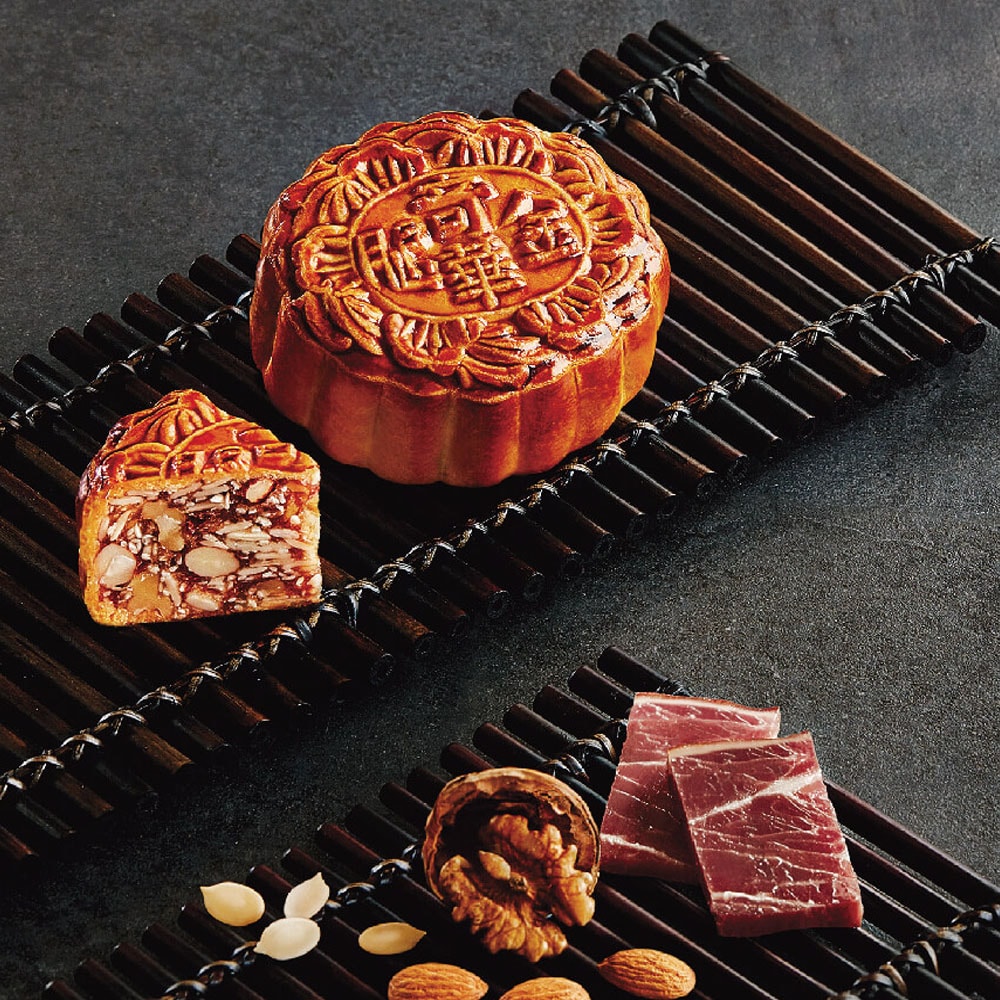 【奇華餅家】伍仁金腿禮盒2盒組_老饕特規版(4大廣/盒 鐵盒 附提袋)(禮盒/送禮)