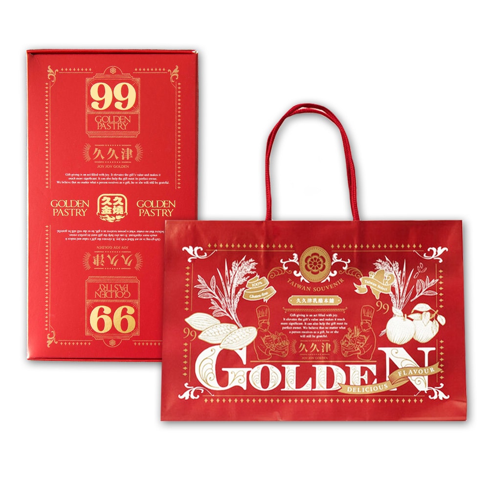 【久久津】九九金燒禮盒_2026年節禮盒(6入/盒 附提袋)