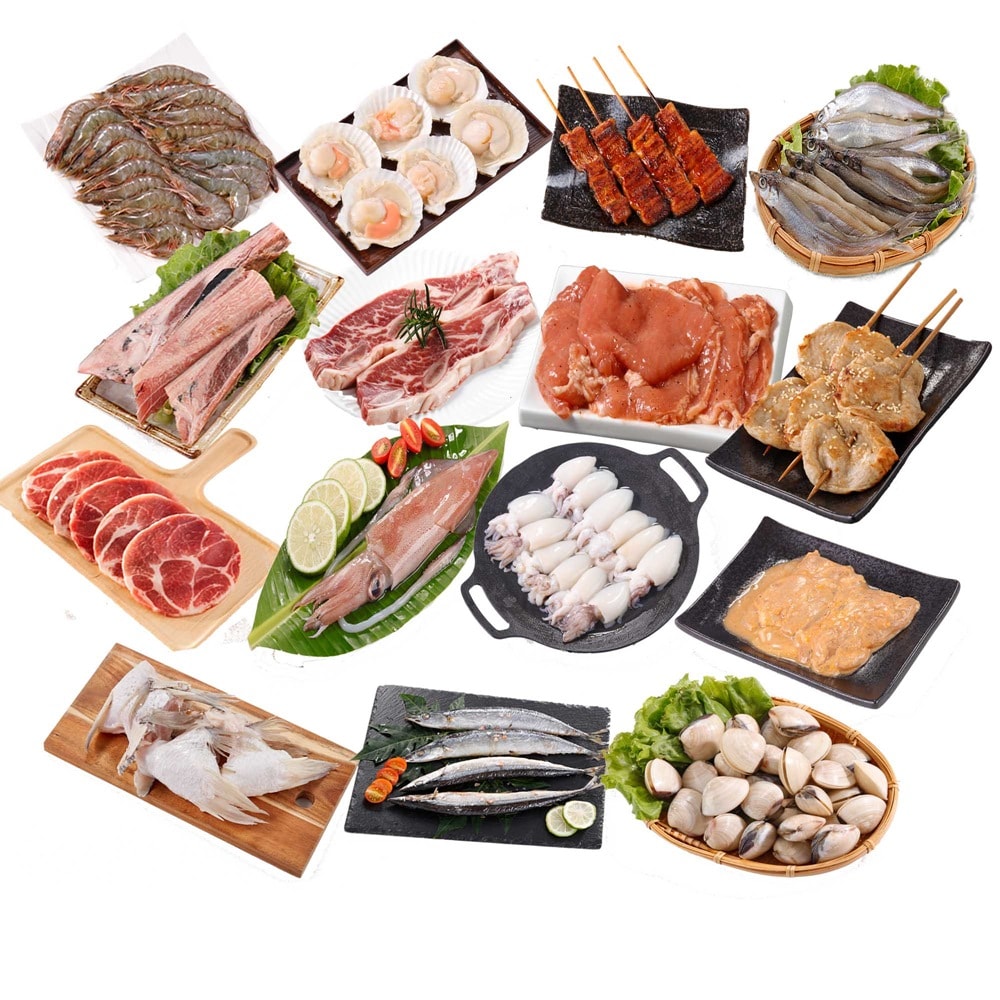 【華得水產】中秋烤肉AA組 (6-8人份 /共15包)
