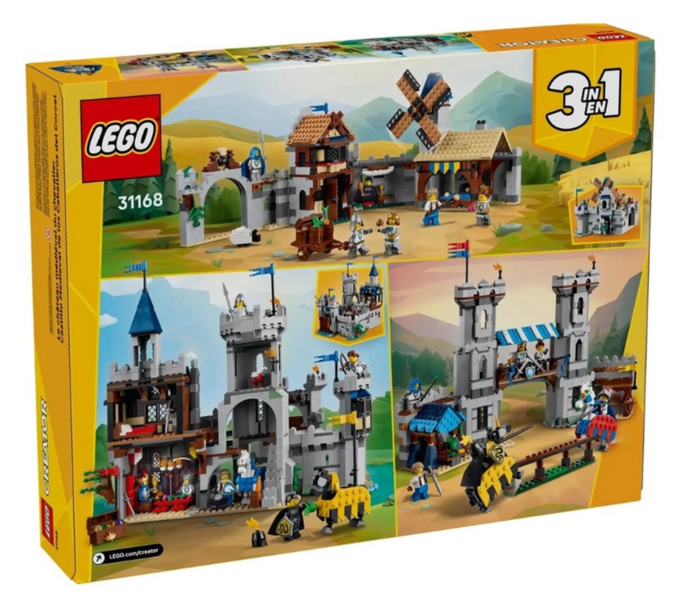 【LEGO 樂高】磚星球〡 31168 創意三合一系列 中世紀騎士城堡 Medieval Horse Knight Castle