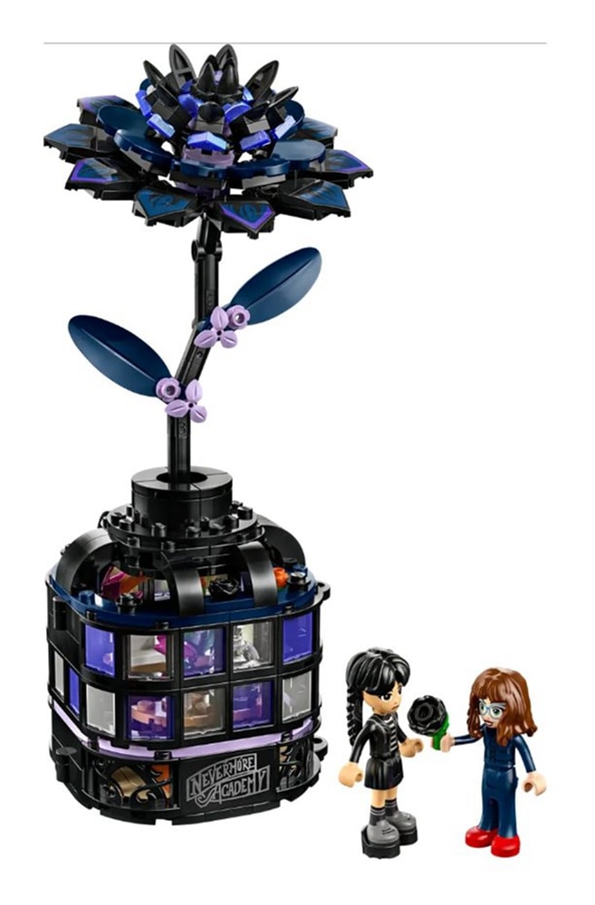 【LEGO 樂高】磚星球〡 76784 星期三系列 黑色大理花 Black Dahlia Flower