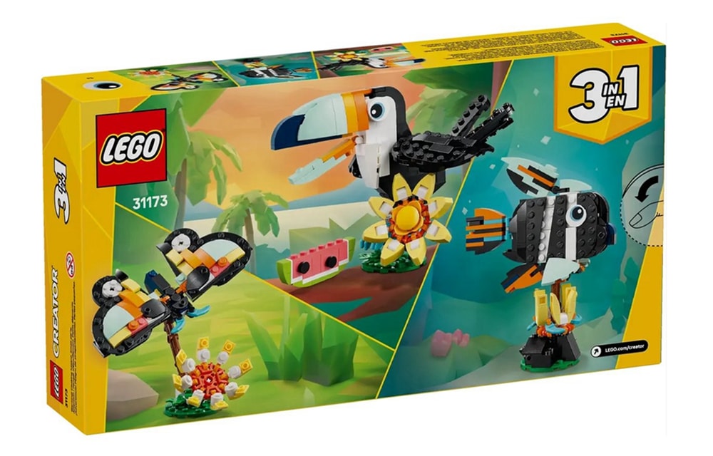 【LEGO 樂高】磚星球〡 31173 創意三合一系列 野生動物 熱帶巨嘴鳥 Wild Animals: Tropical Toucan