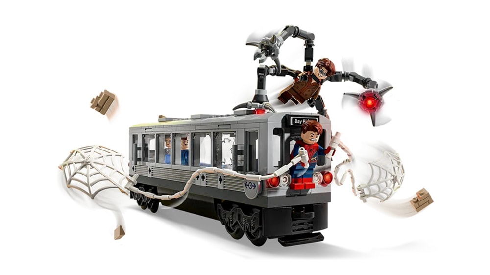 【LEGO 樂高】磚星球〡 76321 漫威系列 蜘蛛人大戰八爪博士地鐵列車場景 Spider-Man vs. Doc Ock Subway Train Scene