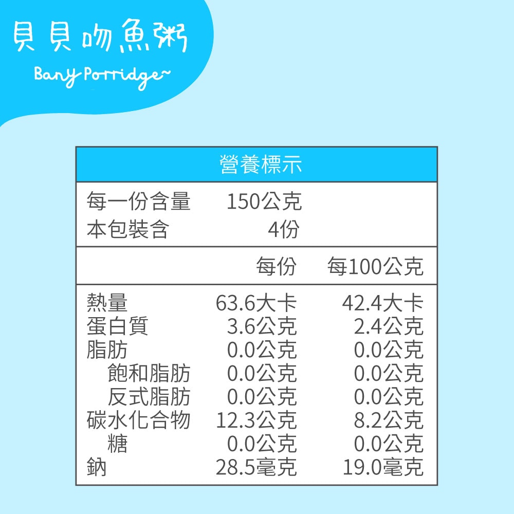 【飯友】貝貝吻魚寶寶粥 2盒組