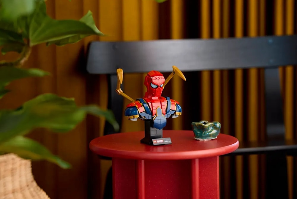【LEGO 樂高】磚星球〡 76326 漫威系列 鋼鐵蜘蛛人半身像 Iron Spider-Man Bust
