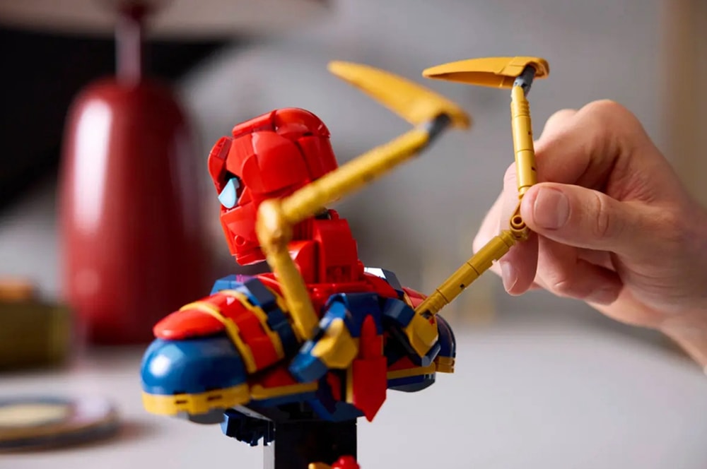 【LEGO 樂高】磚星球〡 76326 漫威系列 鋼鐵蜘蛛人半身像 Iron Spider-Man Bust