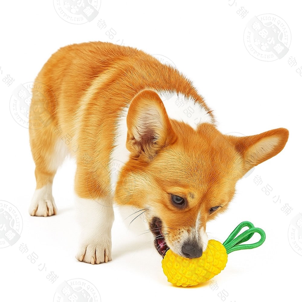 【Planet Dog】71492 咬咬鳳梨 寵物益智藏食玩具 咀嚼 填食 潔牙 互動 拋接 多功能玩法 狗玩具 犬玩具