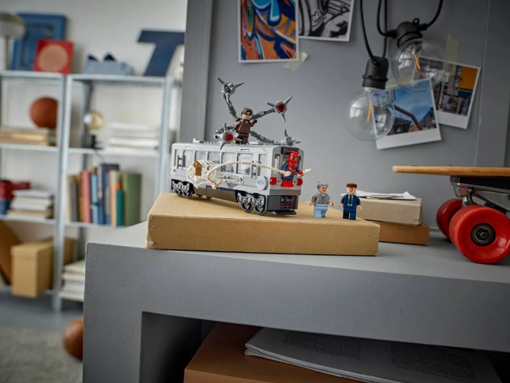【LEGO 樂高】磚星球〡 76321 漫威系列 蜘蛛人大戰八爪博士地鐵列車場景 Spider-Man vs. Doc Ock Subway Train Scene