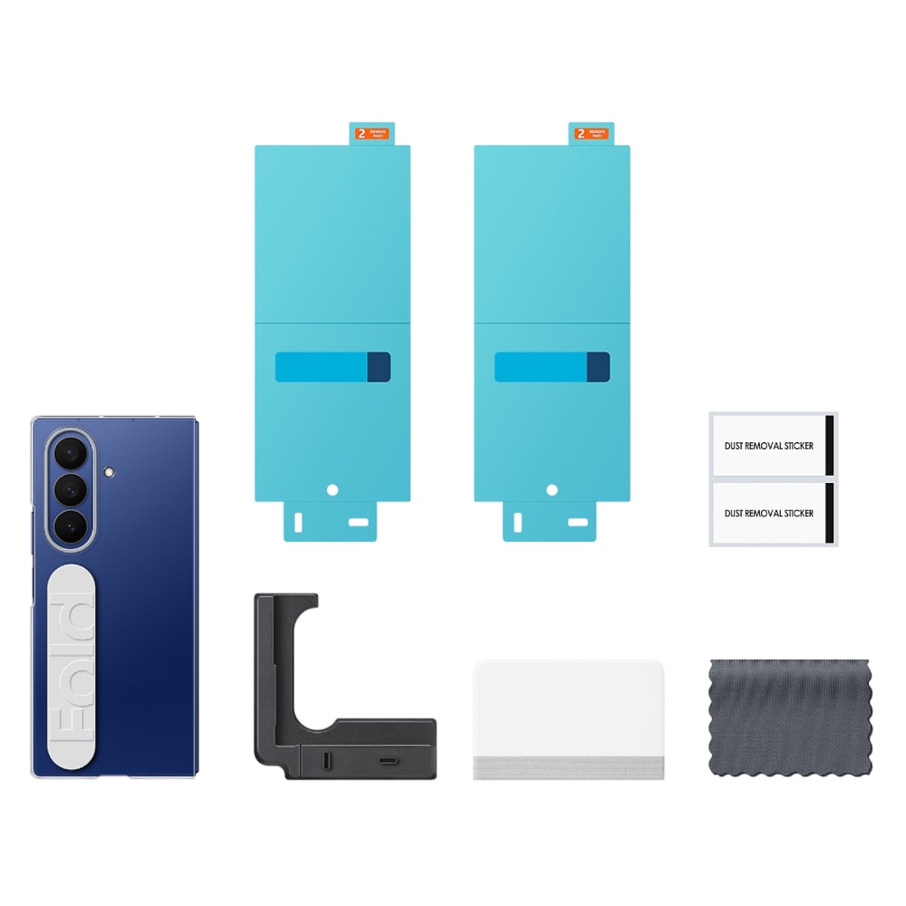 【Samsung 三星】Galaxy Z Fold7 原廠透明保護殼 - 附指環帶/保貼 (EF-QF966)