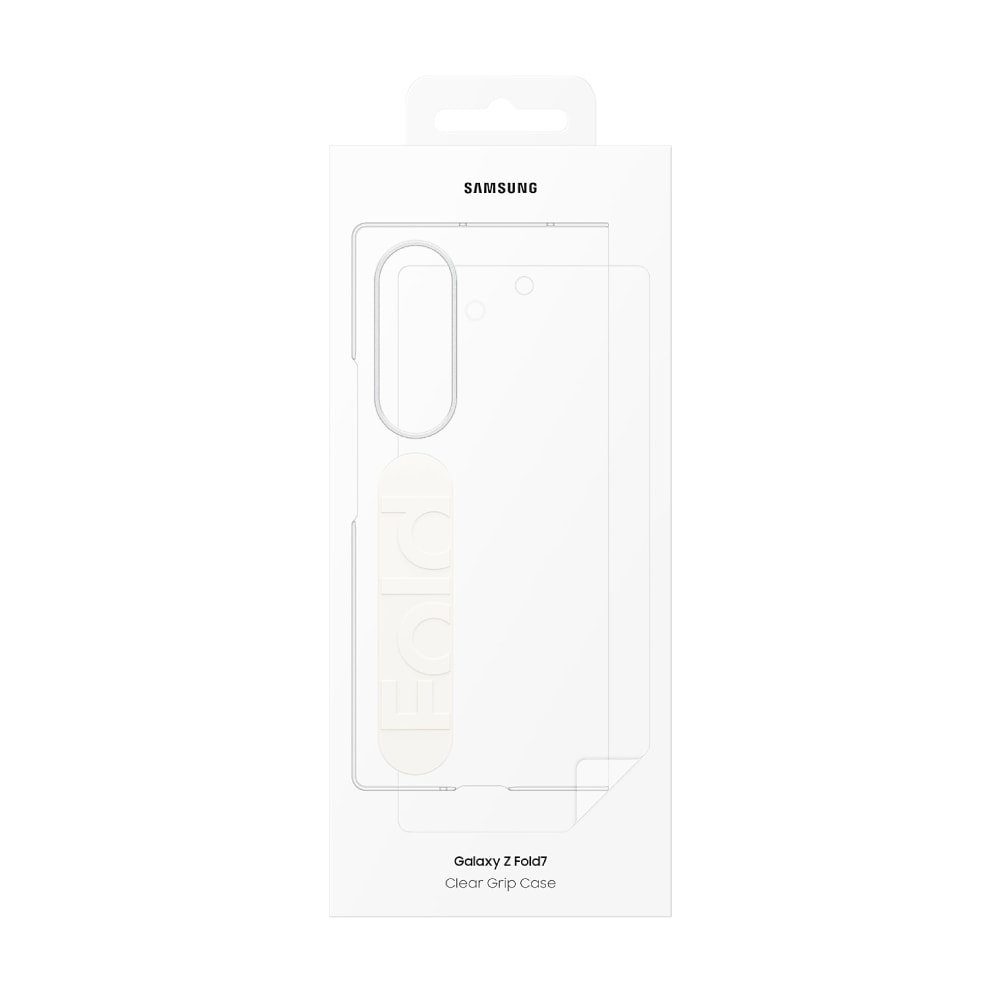 【Samsung 三星】Galaxy Z Fold7 原廠透明保護殼 - 附指環帶/保貼 (EF-QF966)