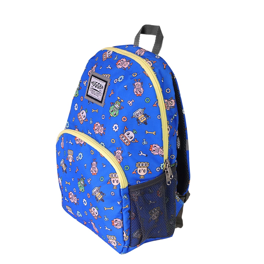 【HUGGER】兒童背包 機器人 (A4尺寸/幼兒園/小學書包/小孩輕量/休閒童趣/防潑水/減壓肩帶/才藝/上學/後背)
