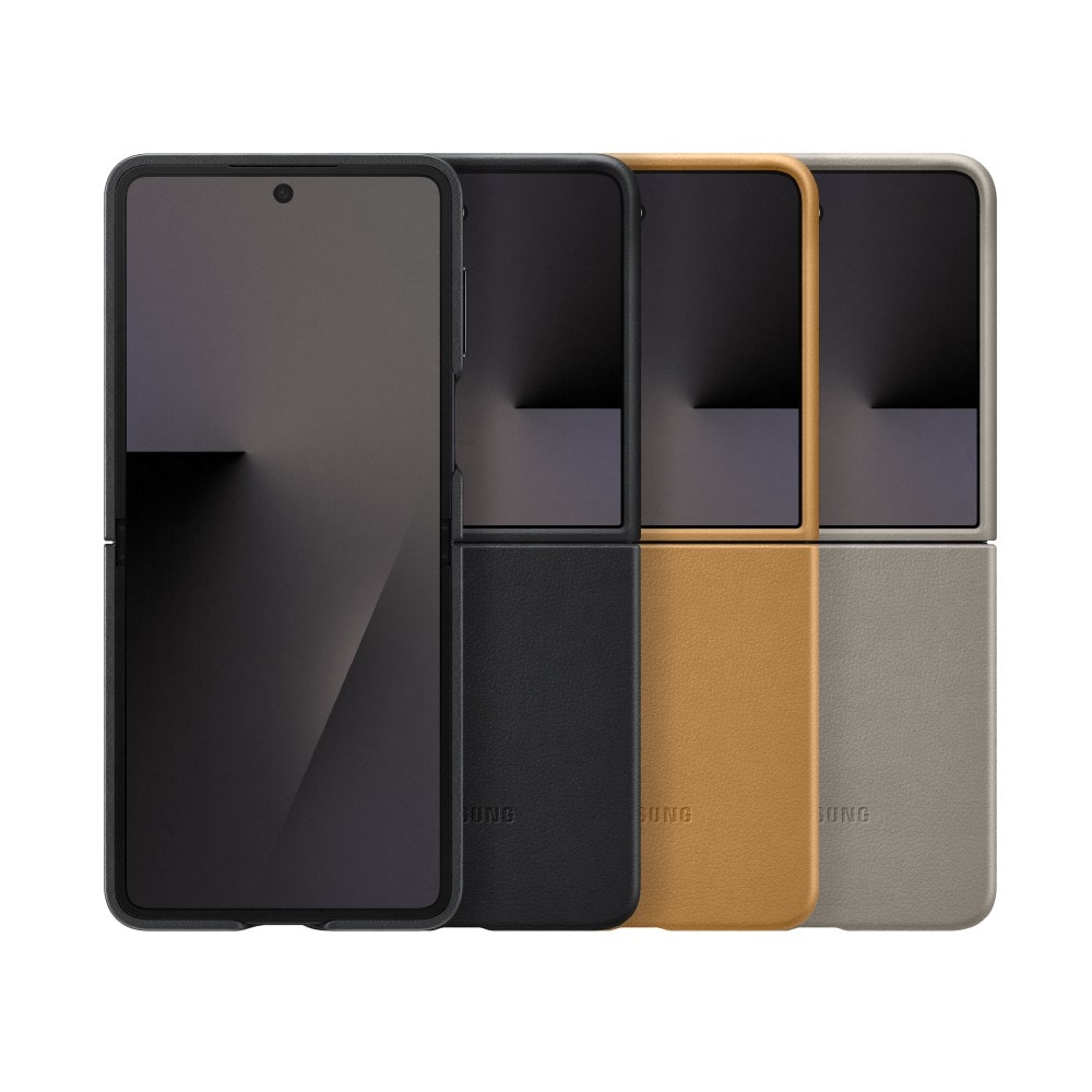 【Samsung 三星】Galaxy Z Flip7 原廠純素皮革保護殼 (EF-VF766)