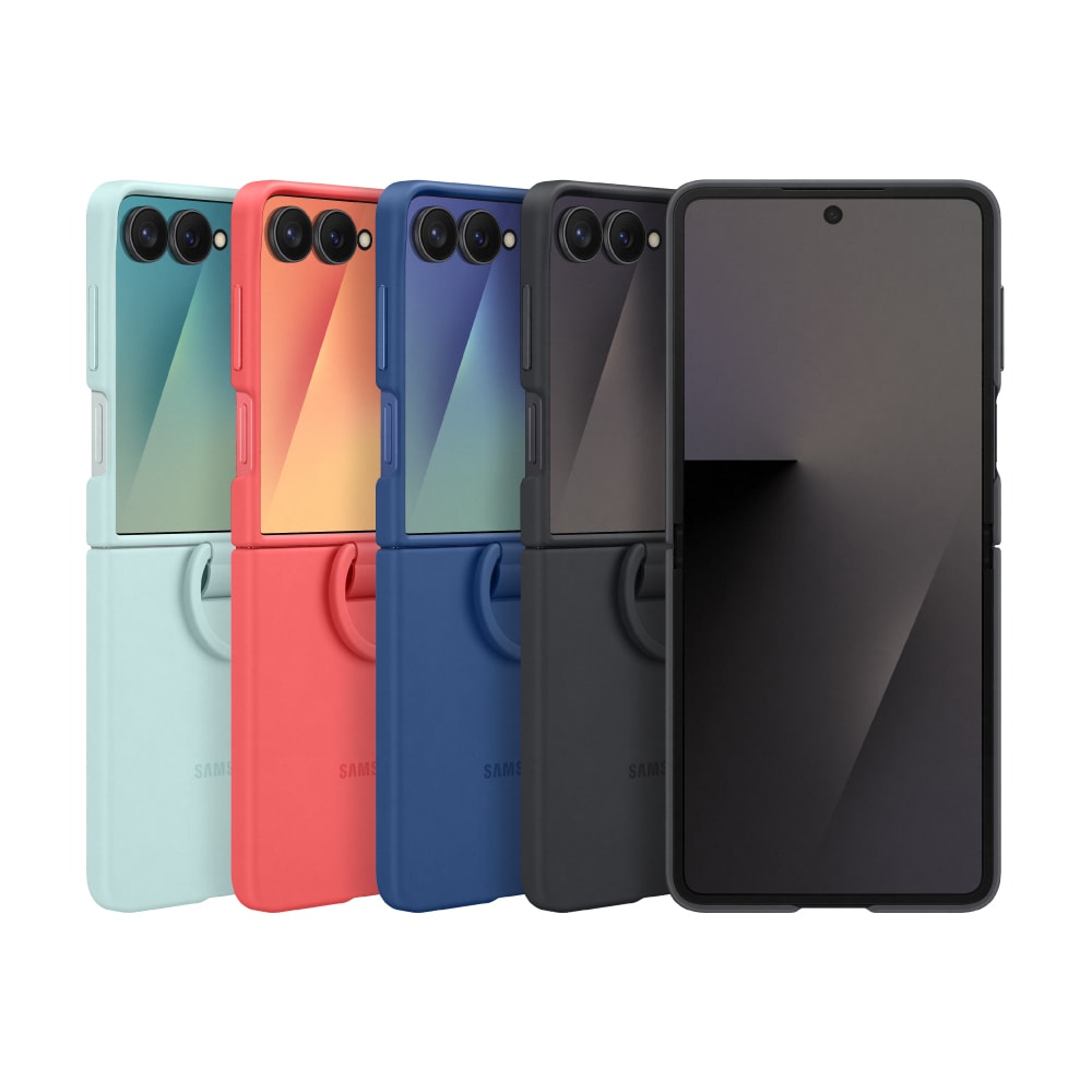 【Samsung 三星】Galaxy Z Flip7 原廠矽膠薄型保護殼 - 附指環扣 (EF-PF766)
