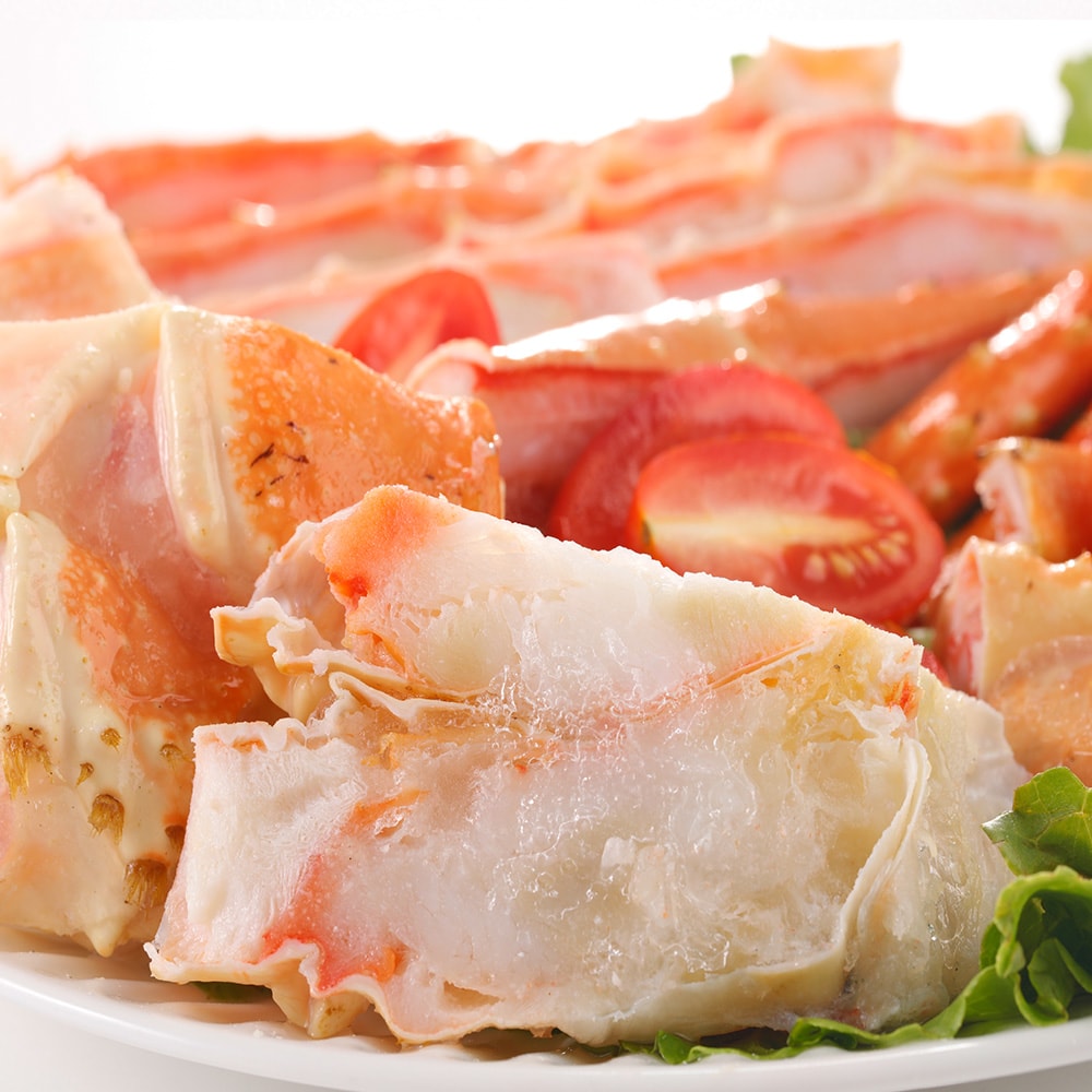 【華得水產】智利熟凍帝王蟹切盤2盒(500g/盒)