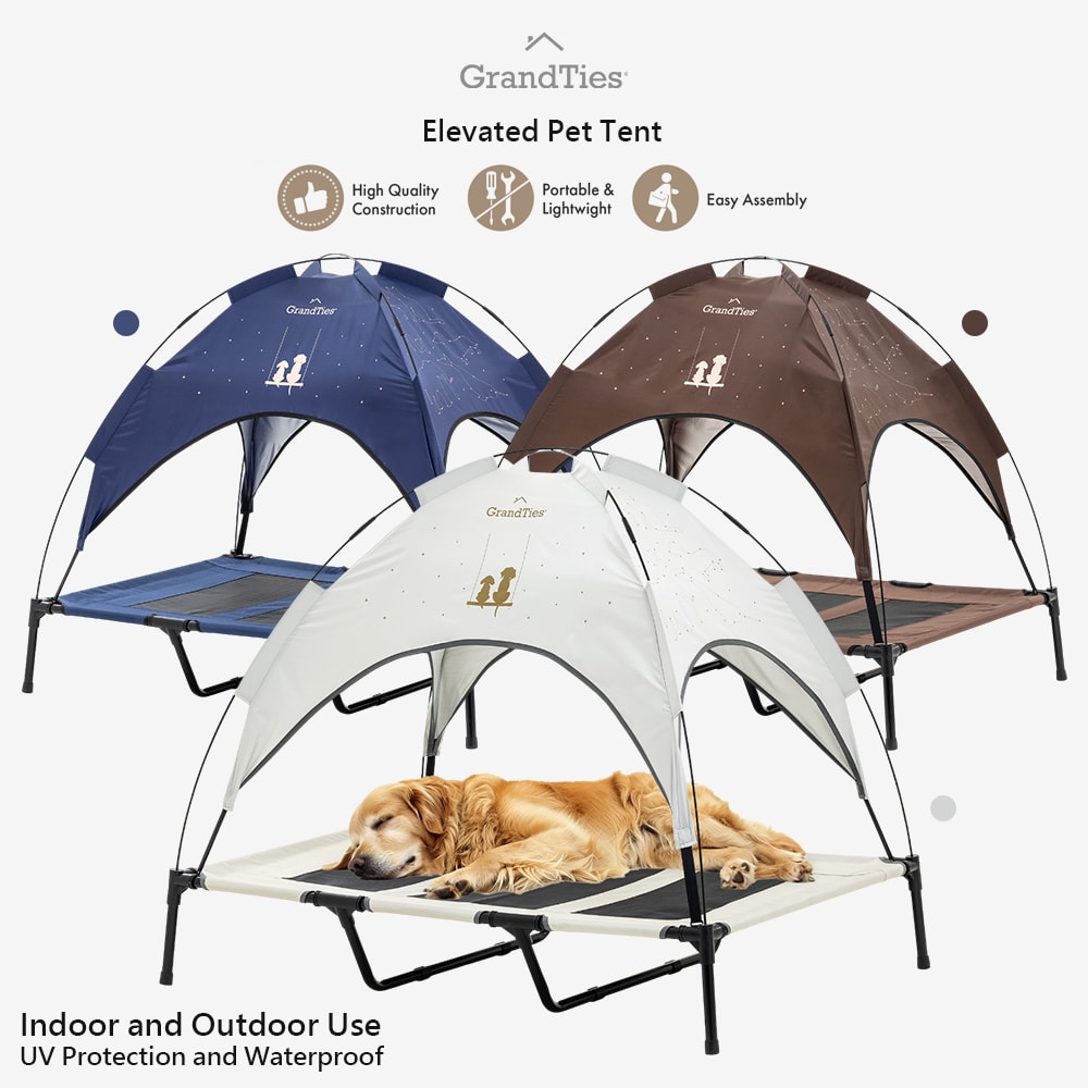 【GrandTies】抗UV高質感寵物帳篷床(GT603030402-423-424)免工具/戶外/家用