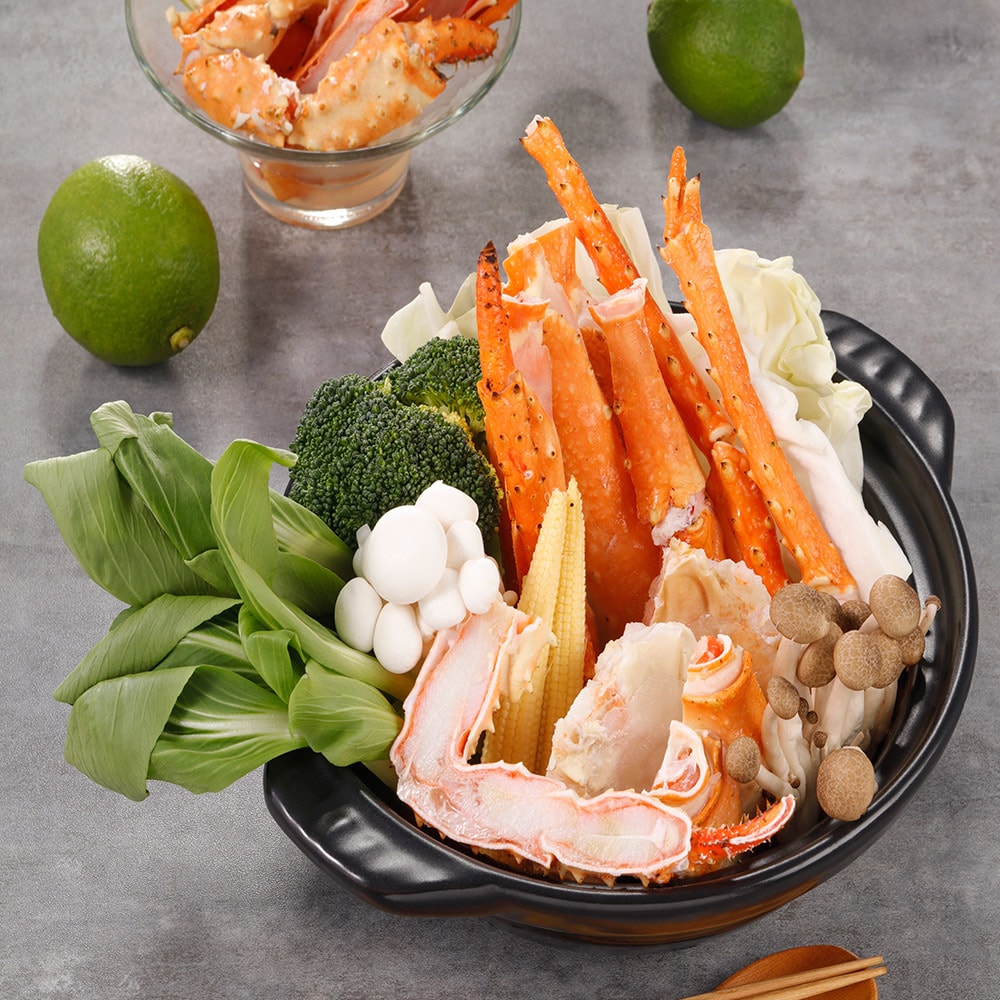 【華得水產】智利熟凍帝王蟹切盤2盒(500g/盒)