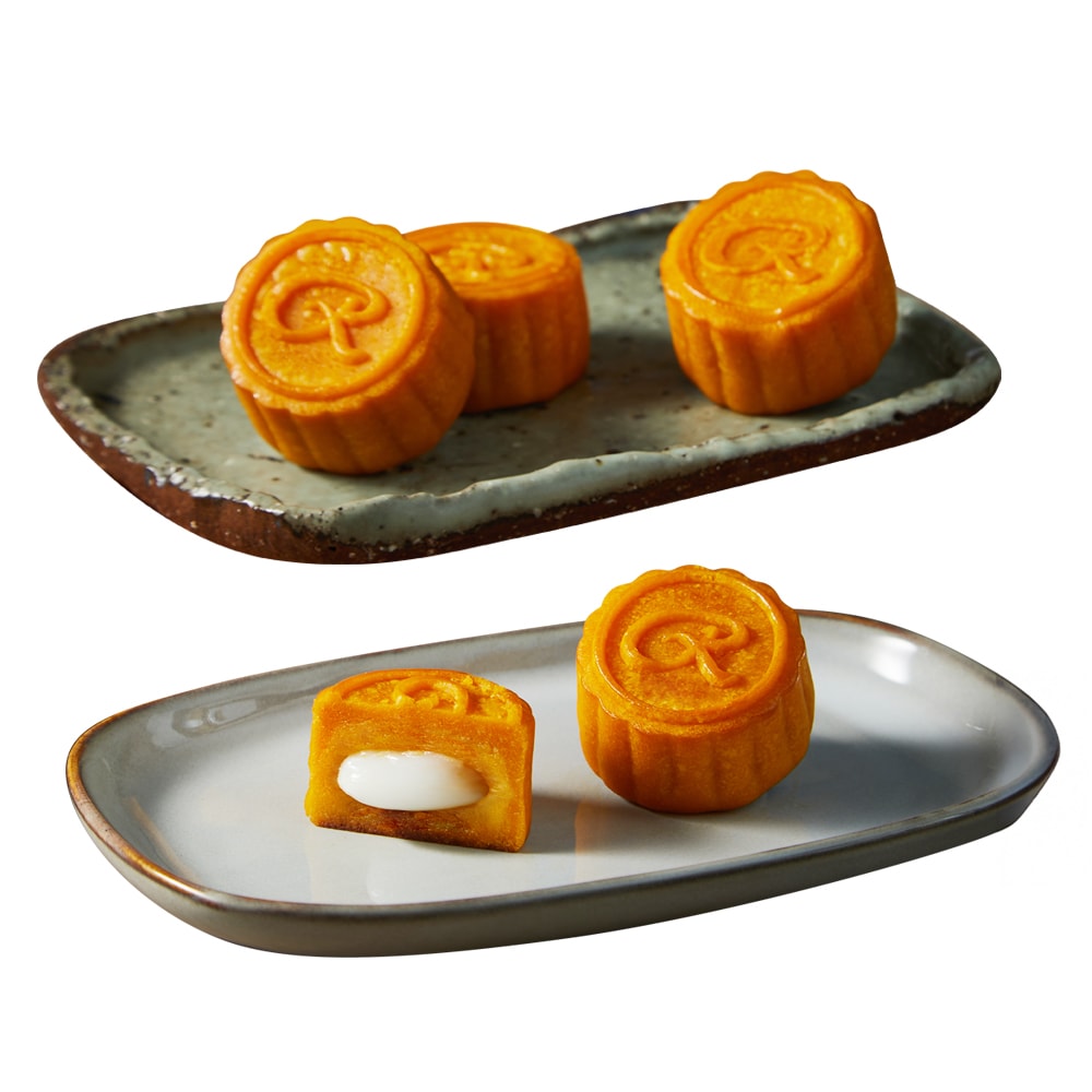 【晶華酒店】奶黃麻糬月餅禮盒(6入/盒)(中秋/月餅/熱銷)