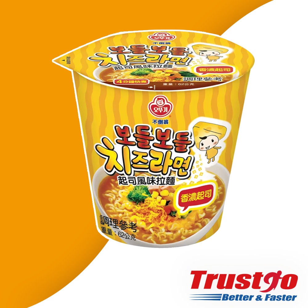 【Ottogi 不倒翁】起司風味湯杯麵 62公克 X 15入