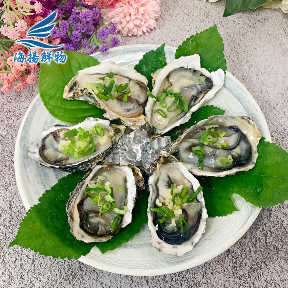 【海揚鮮物】半殼生蠔L5盒組(250g/6顆入)